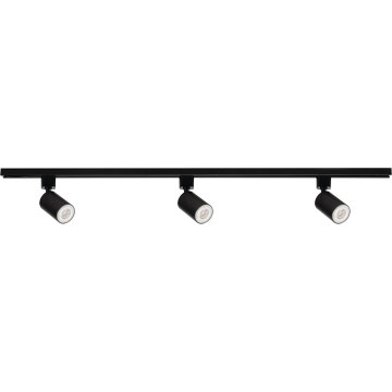 Bodové svítidlo v lištovém systému ALTEAR 3xGU10/10W/230V 1m černá