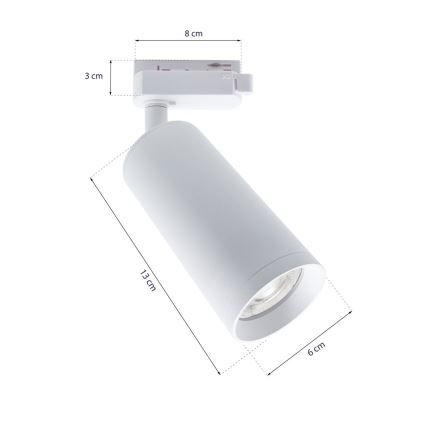 Bodové svítidlo v lištovém systému MICA 3xGU10/25W/230V bílá