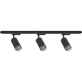 Bodové svítidlo v lištovém systému PIPE 3xGU10/10W/230V černá