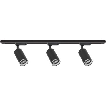 Bodové svítidlo v lištovém systému PIPE 3xGU10/10W/230V černá