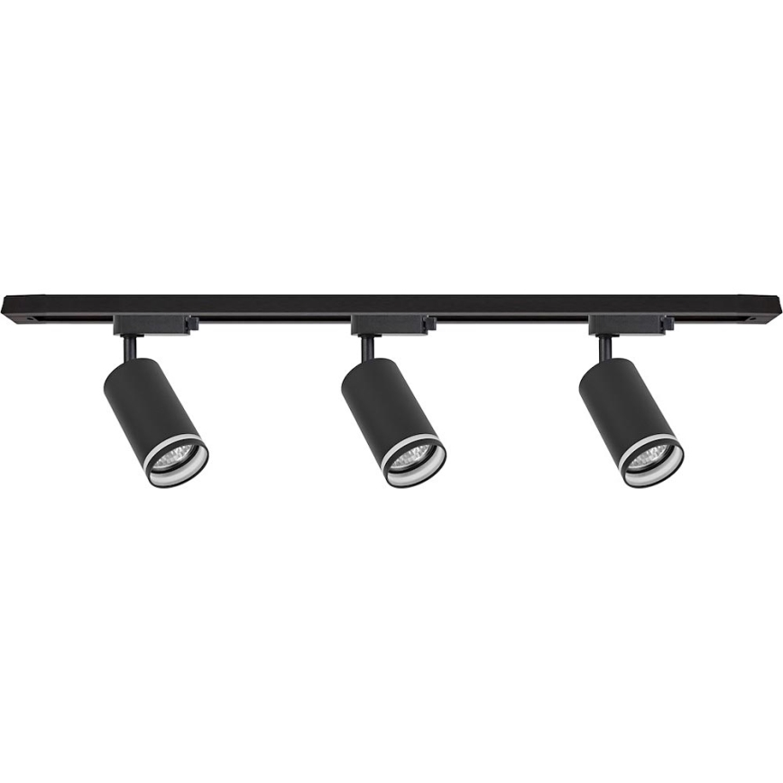 Bodové svítidlo v lištovém systému PIPE 3xGU10/10W/230V černá