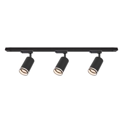Bodové svítidlo v lištovém systému PIPE 3xGU10/10W/230V černá