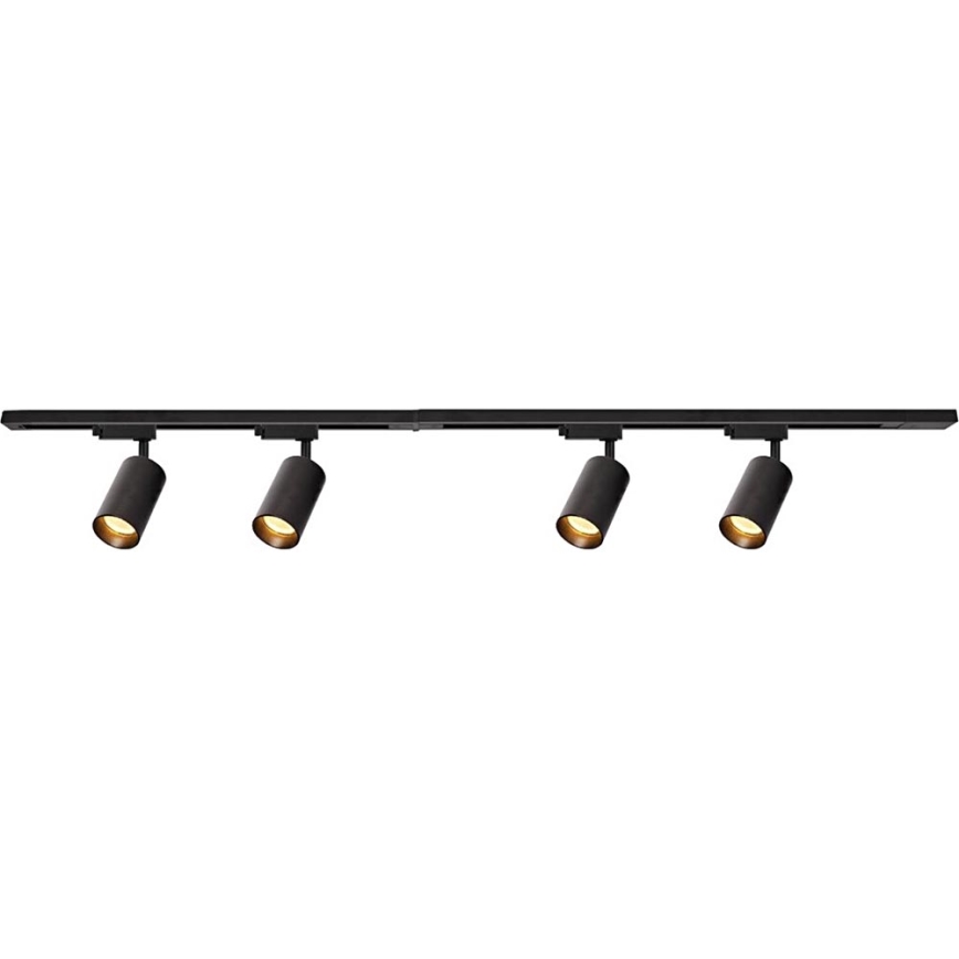 Bodové svítidlo v lištovém systému PIPE 4xGU10/10W/230V černá
