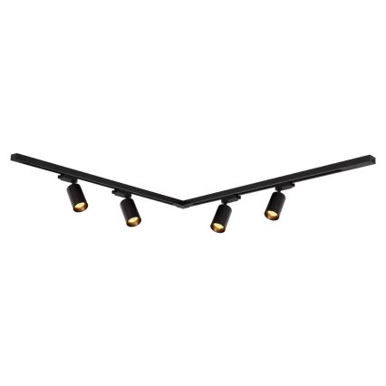 Bodové svítidlo v lištovém systému PIPE 4xGU10/10W/230V černá
