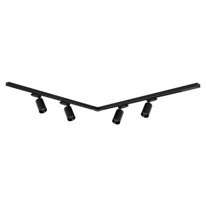Bodové svítidlo v lištovém systému PIPE 4xGU10/10W/230V černá