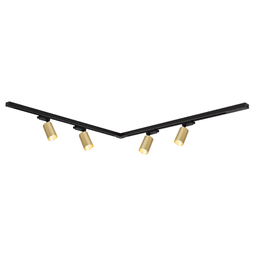 Bodové svítidlo v lištovém systému PIPE 4xGU10/10W/230V zlatá/černá