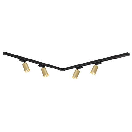 Bodové svítidlo v lištovém systému PIPE 4xGU10/10W/230V zlatá/černá