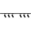 Bodové svítidlo v lištovém systému PIPE 6xGU10/10W/230V černá