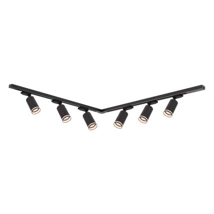 Bodové svítidlo v lištovém systému PIPE 6xGU10/10W/230V černá