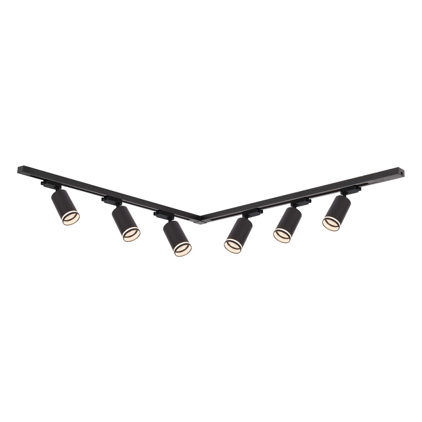 Bodové svítidlo v lištovém systému PIPE 6xGU10/10W/230V černá