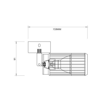 Bodové svítidlo VERTICAL 1xGU10/8W/230V černá