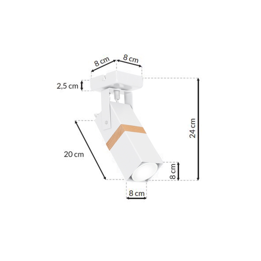 Bodové svítidlo VIDAR 1xGU10/25W/230V