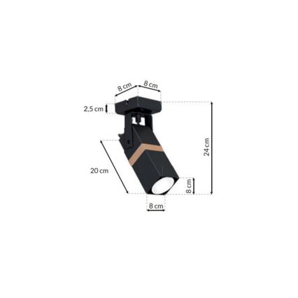 Bodové svítidlo VIDAR 1xGU10/25W/230V
