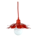 Bohemia-Design - Lustr na lanku 1xE27/60W/230V červená