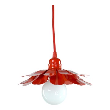 Bohemia-Design - Lustr na lanku 1xE27/60W/230V červená