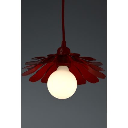 Bohemia-Design - Lustr na lanku 1xE27/60W/230V červená