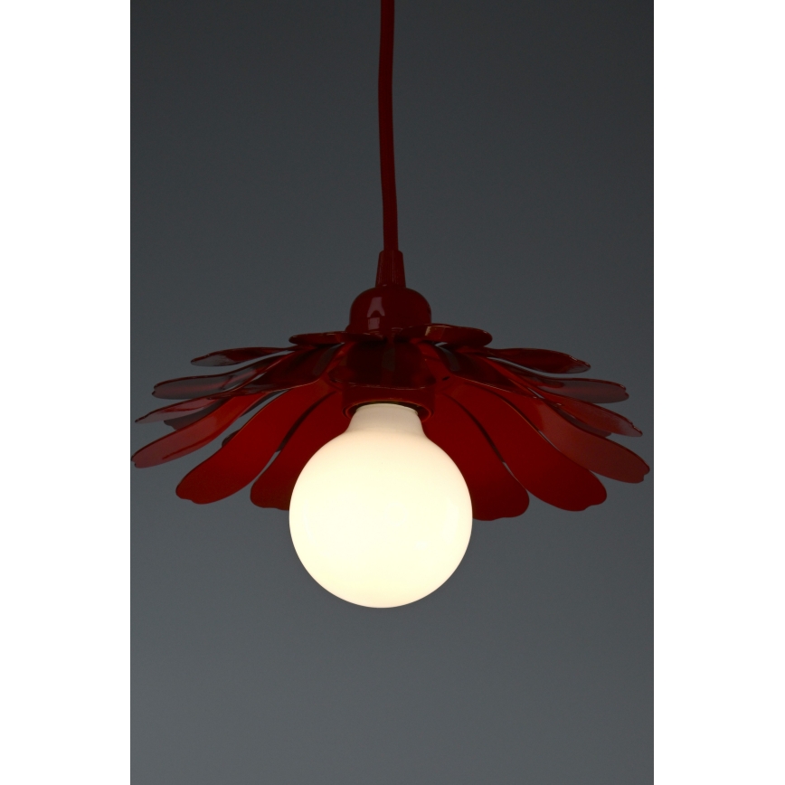 Bohemia-Design - Lustr na lanku 1xE27/60W/230V červená