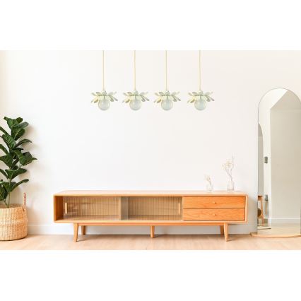 Bohemia-Design - Lustr na lanku 1xE27/60W/230V krémová