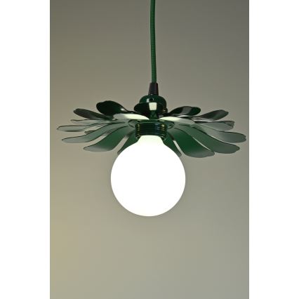 Bohemia-Design - Lustr na lanku 1xE27/60W/230V zelená