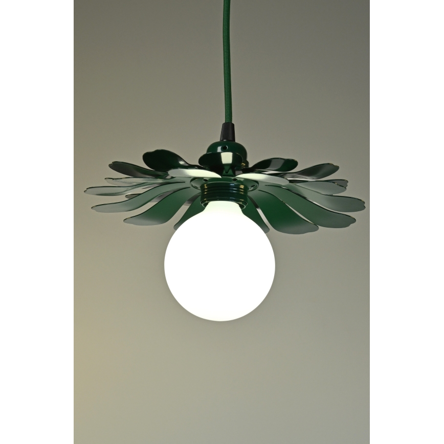 Bohemia-Design - Lustr na lanku 1xE27/60W/230V zelená