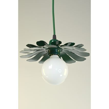 Bohemia-Design - Lustr na lanku 1xE27/60W/230V zelená