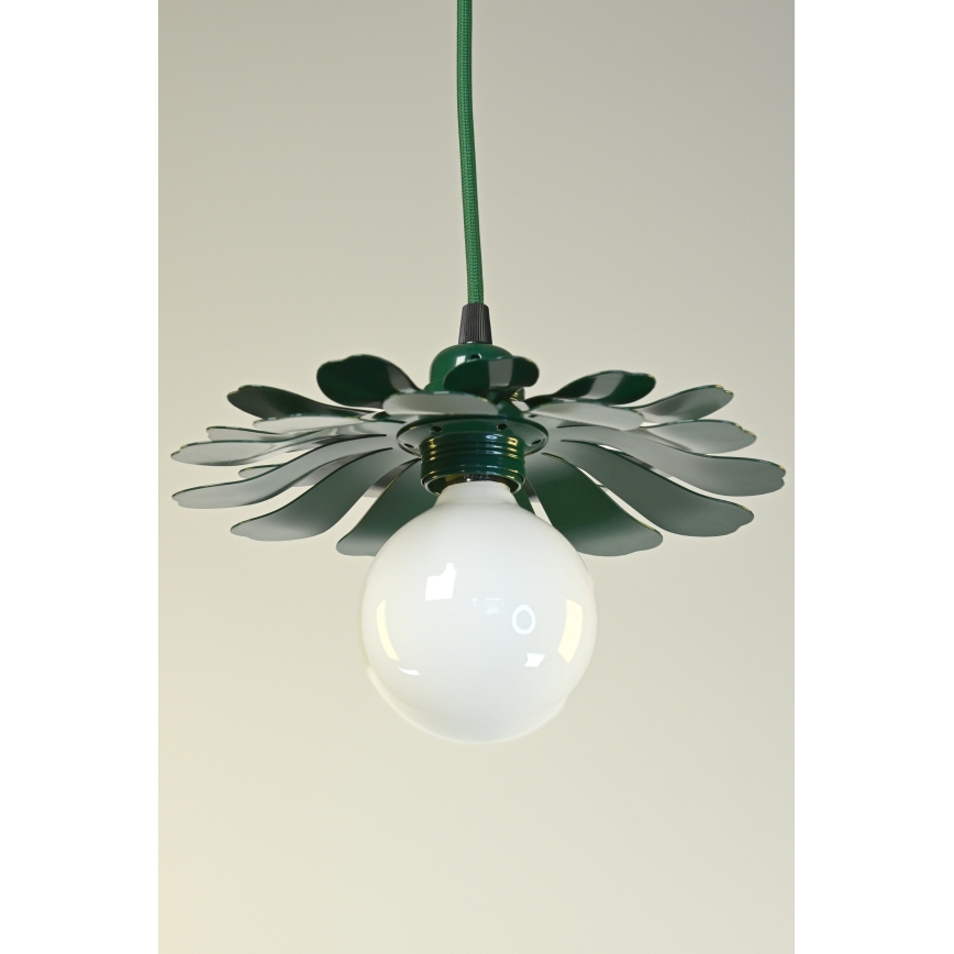 Bohemia-Design - Lustr na lanku 1xE27/60W/230V zelená
