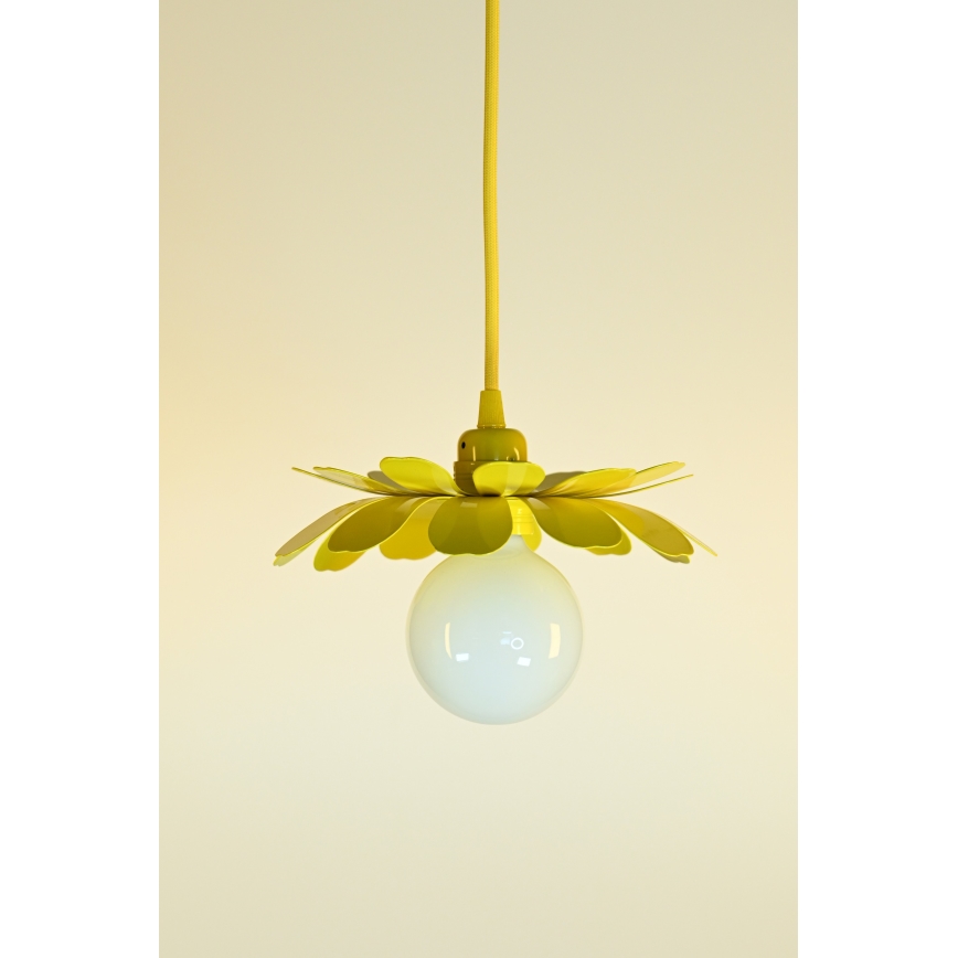 Bohemia-Design - Lustr na lanku 1xE27/60W/230V žlutá