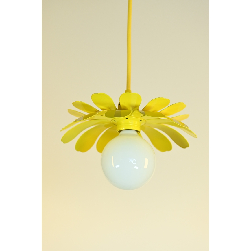 Bohemia-Design - Lustr na lanku 1xE27/60W/230V žlutá