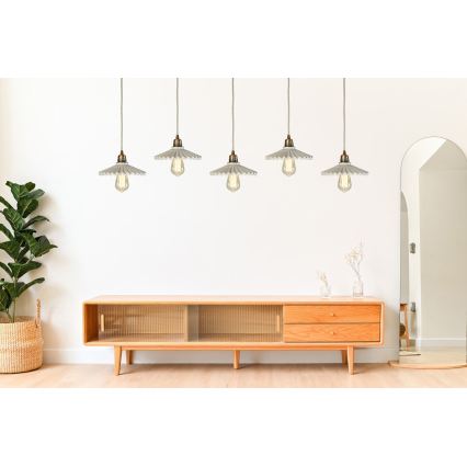 Bohemia-Design - Porcelánový lustr na lanku 1xE27/60W/230V