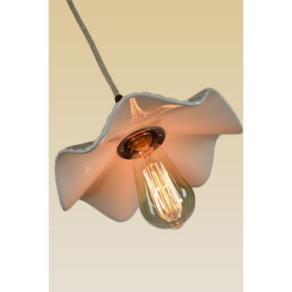 Bohemia-Design - Porcelánový lustr na lanku 1xE27/60W/230V