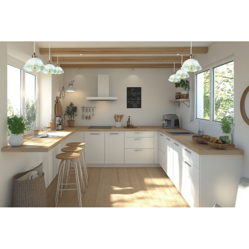 Bohemia-Design - Porcelánový lustr na lanku 1xE27/60W/230V