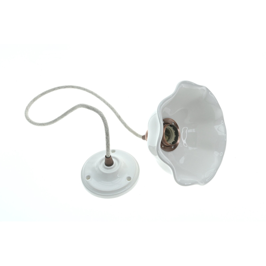 Bohemia-Design - Porcelánový lustr na lanku 1xE27/60W/230V