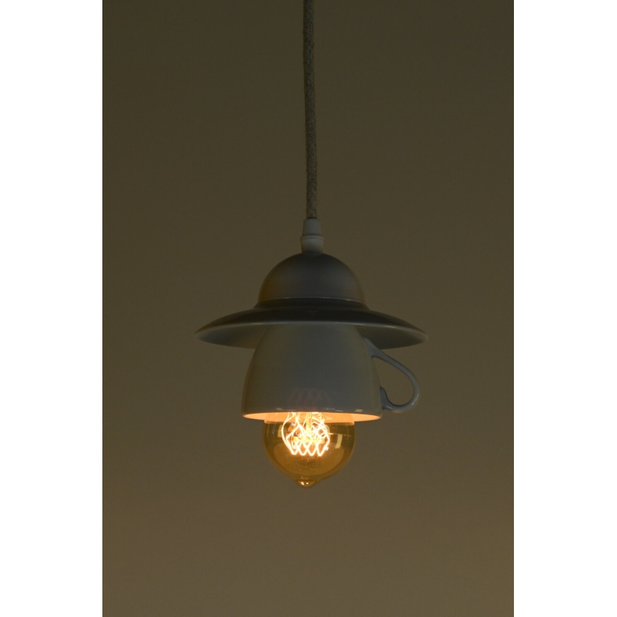 Bohemia-Design - Porcelánový lustr na lanku 1xE27/60W/230V