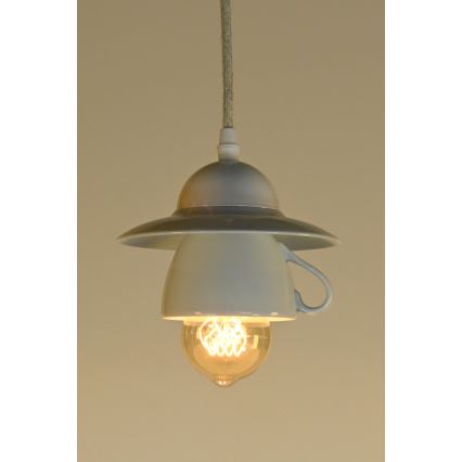 Bohemia-Design - Porcelánový lustr na lanku 1xE27/60W/230V