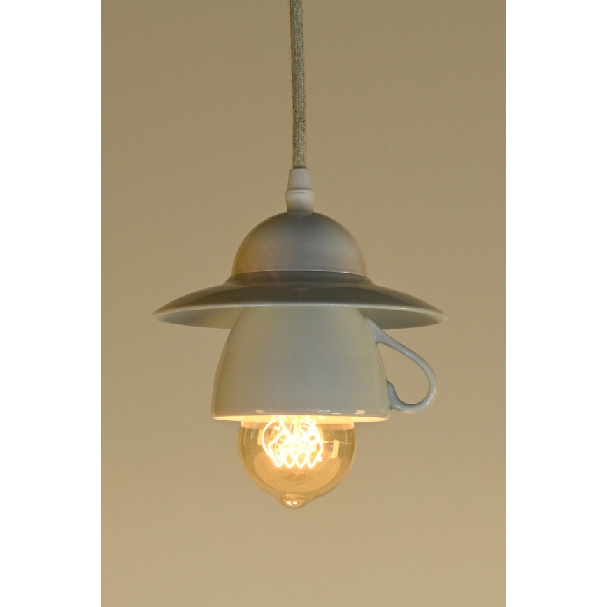 Bohemia-Design - Porcelánový lustr na lanku 1xE27/60W/230V