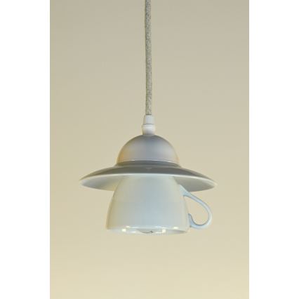 Bohemia-Design - Porcelánový lustr na lanku 1xE27/60W/230V