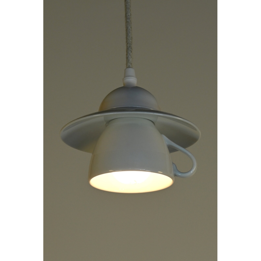 Bohemia-Design - Porcelánový lustr na lanku 1xE27/60W/230V