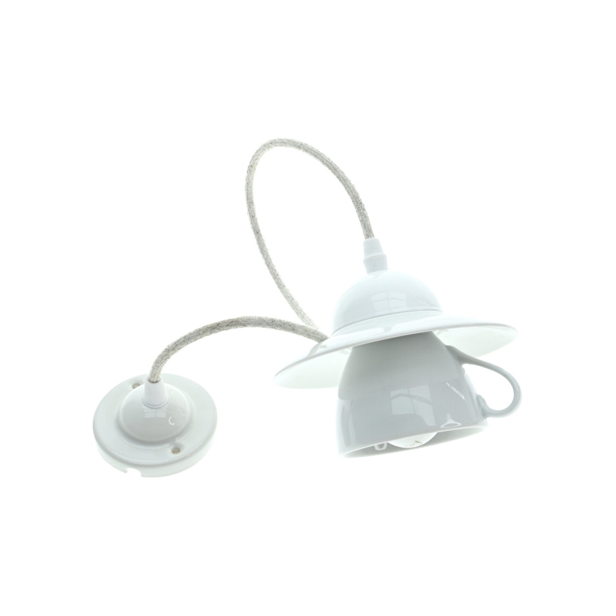 Bohemia-Design - Porcelánový lustr na lanku 1xE27/60W/230V