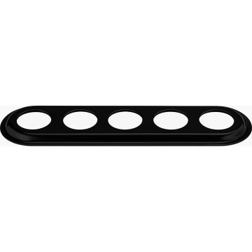 Bohemia-Design - Porcelánový retro rámeček pětinásobný černá