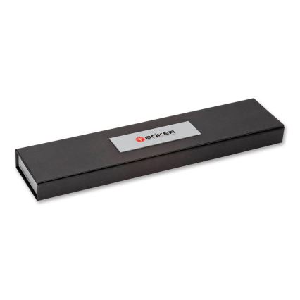 Böker - Damaškový kuchyňský nůž santoku DAMAST OLIVE 17,2 cm olivové dřevo