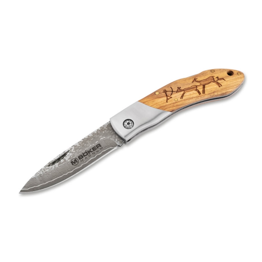 Böker - Kapesní damaškový nůž Magnum Caveman 19,4 cm