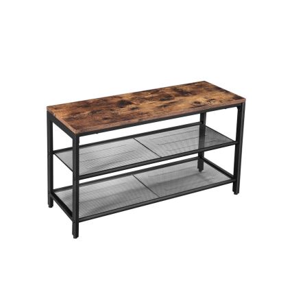 Botník DAVOR 80x45x30 cm hnědá/černá