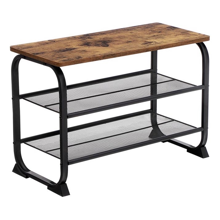 Botník DAVOR hnědá/černá