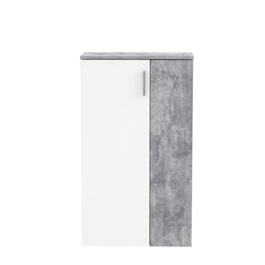 Botník ETON bílá/šedá beton