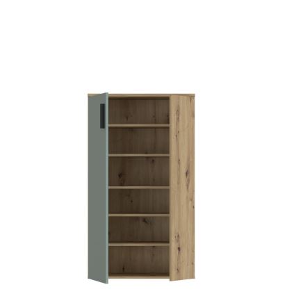 Botník ETON dub artisan/zelená