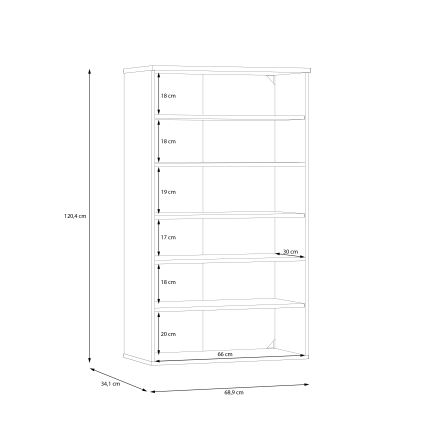 Botník ETON dub artisan/zelená