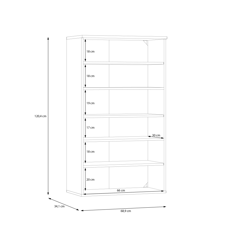 Botník ETON dub artisan/zelená