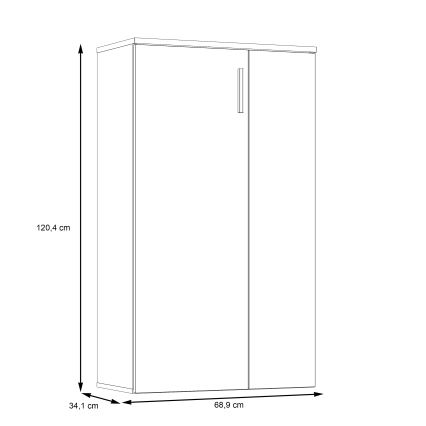 Botník ETON dub sonoma/bílá