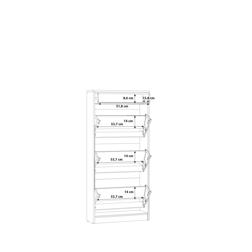 Botník KAVI dub artisan