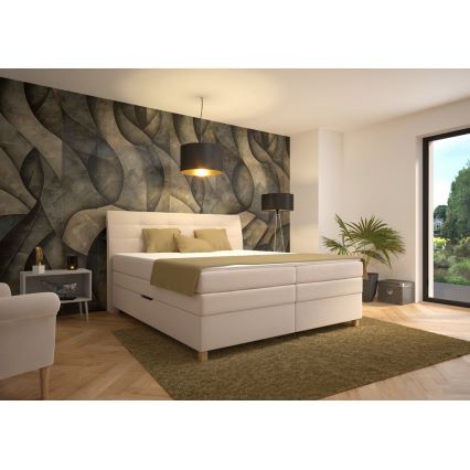 Boxspringová postel s matrací BEA 180x200 cm béžová
